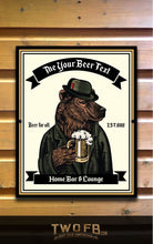 Load image into Gallery viewer, The Grizzly Beer Personalised Bar Sign Custom Signs from Twofb.com Signs for home bars
