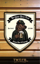 Load image into Gallery viewer, The Grizzly Beer Personalised Bar Sign Custom Signs from Twofb.com Bespoke pub signs
