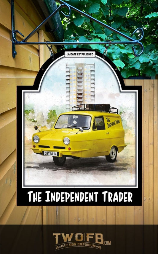 Independent Trader | Only Fools & Horses | Personalised Bar Sign