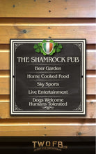 Load image into Gallery viewer, The Irish Shamrock Pub ChalkBoard Personalised Bar Sign Custom Signs from Twofb.com signs for bars

