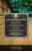 Load image into Gallery viewer, The Irish Shamrock Pub ChalkBoard Personalised Bar Sign Custom Signs from Twofb.com signs for bars
