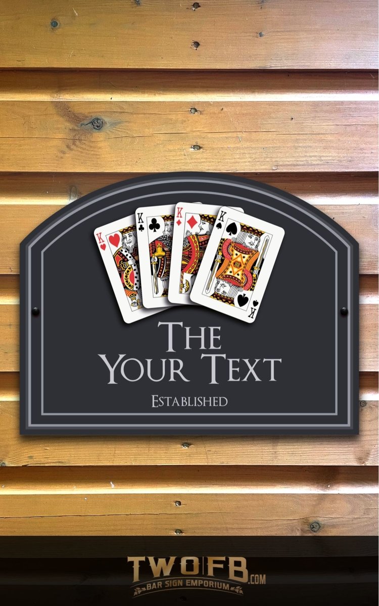 The Kings Arms Personalised Bar Sign Custom Signs from Twofb.com home bar sign