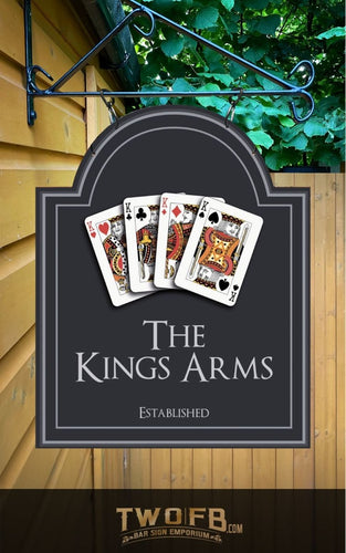 Kings Arms | Personalised Bar Sign | Pub Signs For Sale