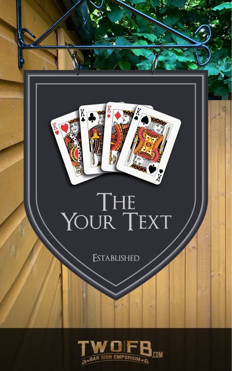 The Kings Arms Personalised Bar Sign Custom Signs from Twofb.com Custom pub signs