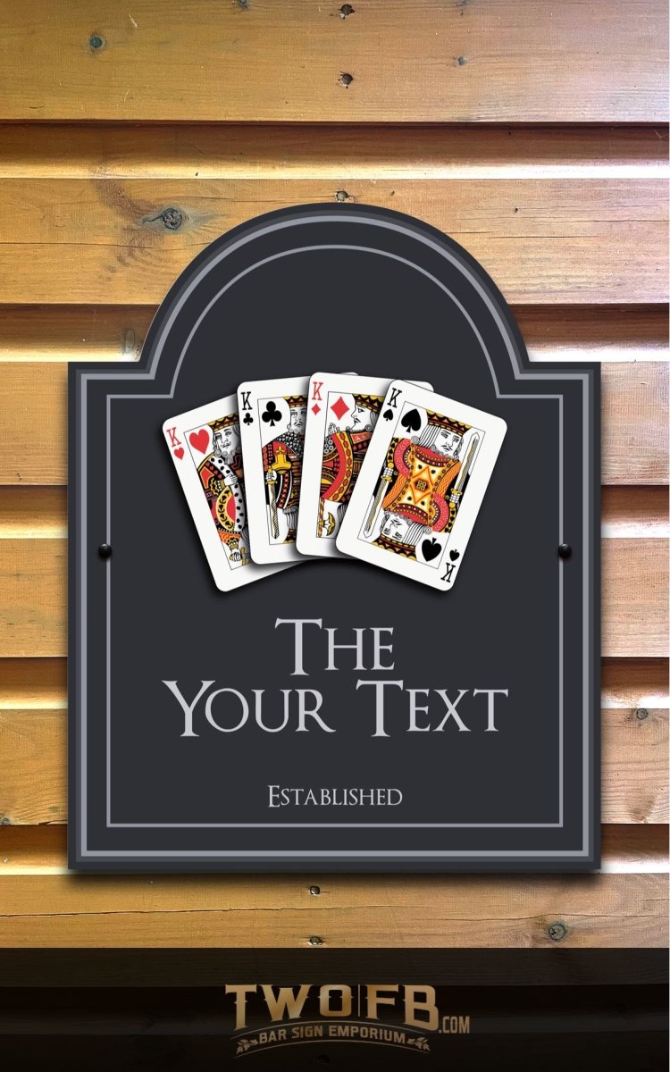 The Kings Arms Personalised Bar Sign Custom Signs from Twofb.com Pub signs