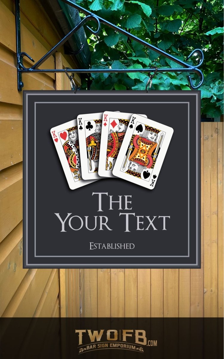 The Kings Arms Personalised Bar Sign Custom Signs from Twofb.com Hanging Pub Sign