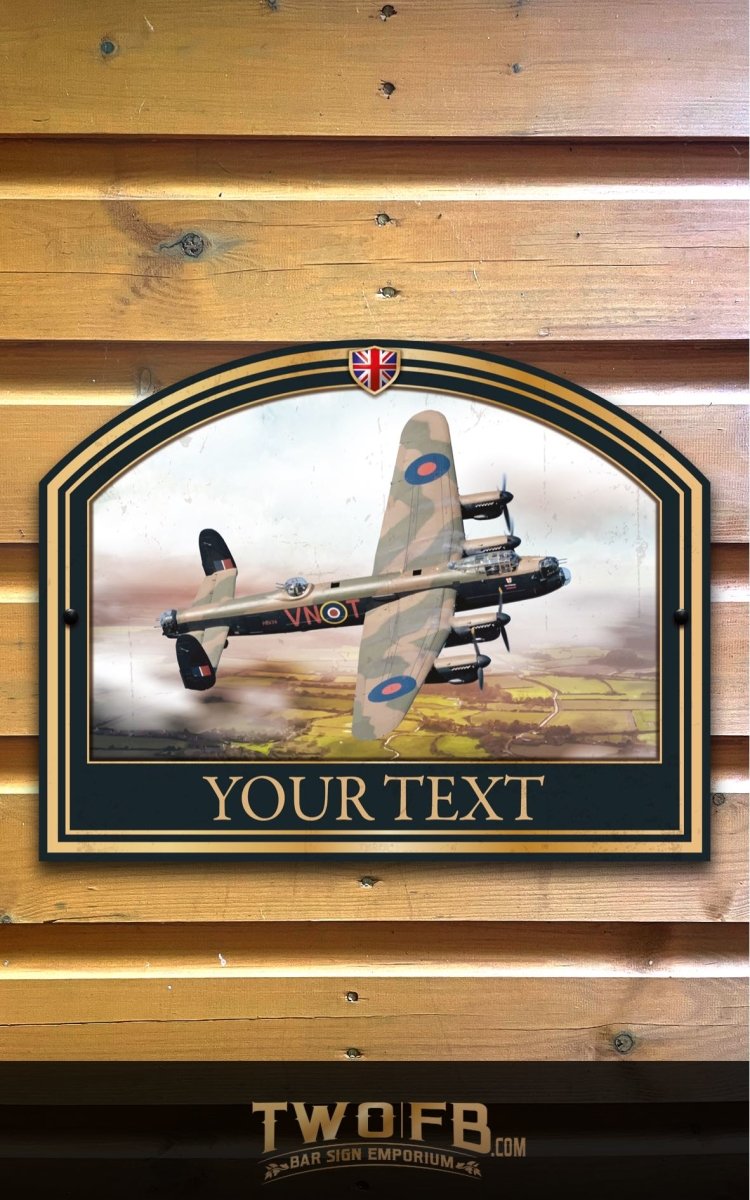 The Lancaster Personalised Bar Sign Custom Signs from Twofb.com Replica Pub sign