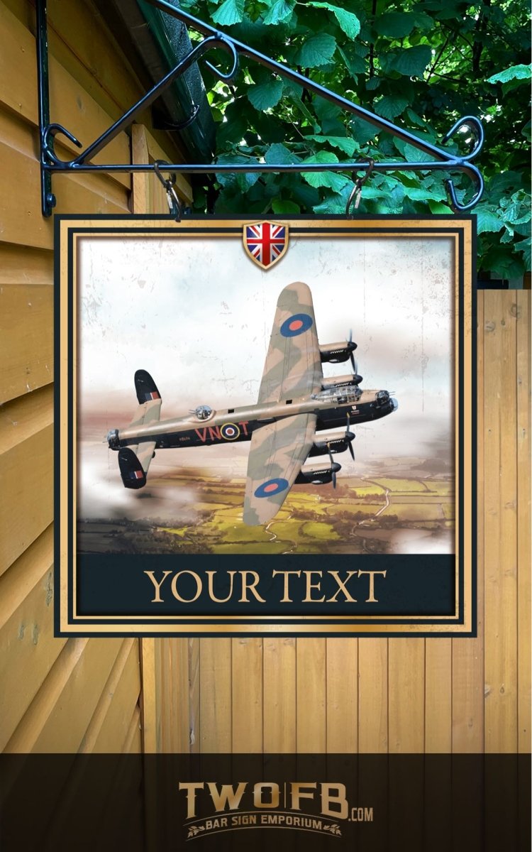 The Lancaster Personalised Bar Sign Custom Signs from Twofb.com Hanging Pub sign