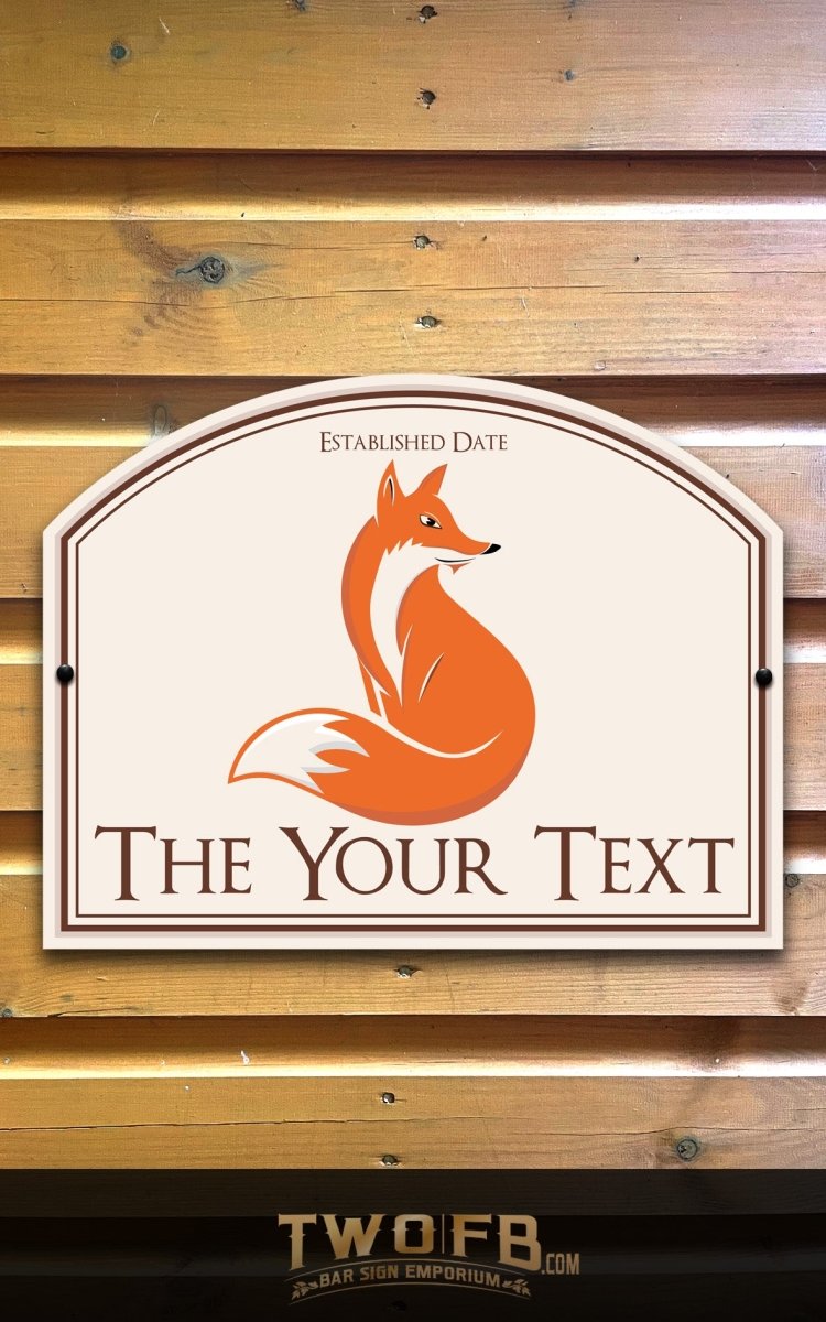The Lazy Fox | Bar Sign | Custom Pub Sign
