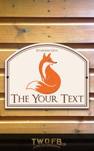 Load image into Gallery viewer, The Lazy Fox | Bar Sign | Custom Pub Sign

