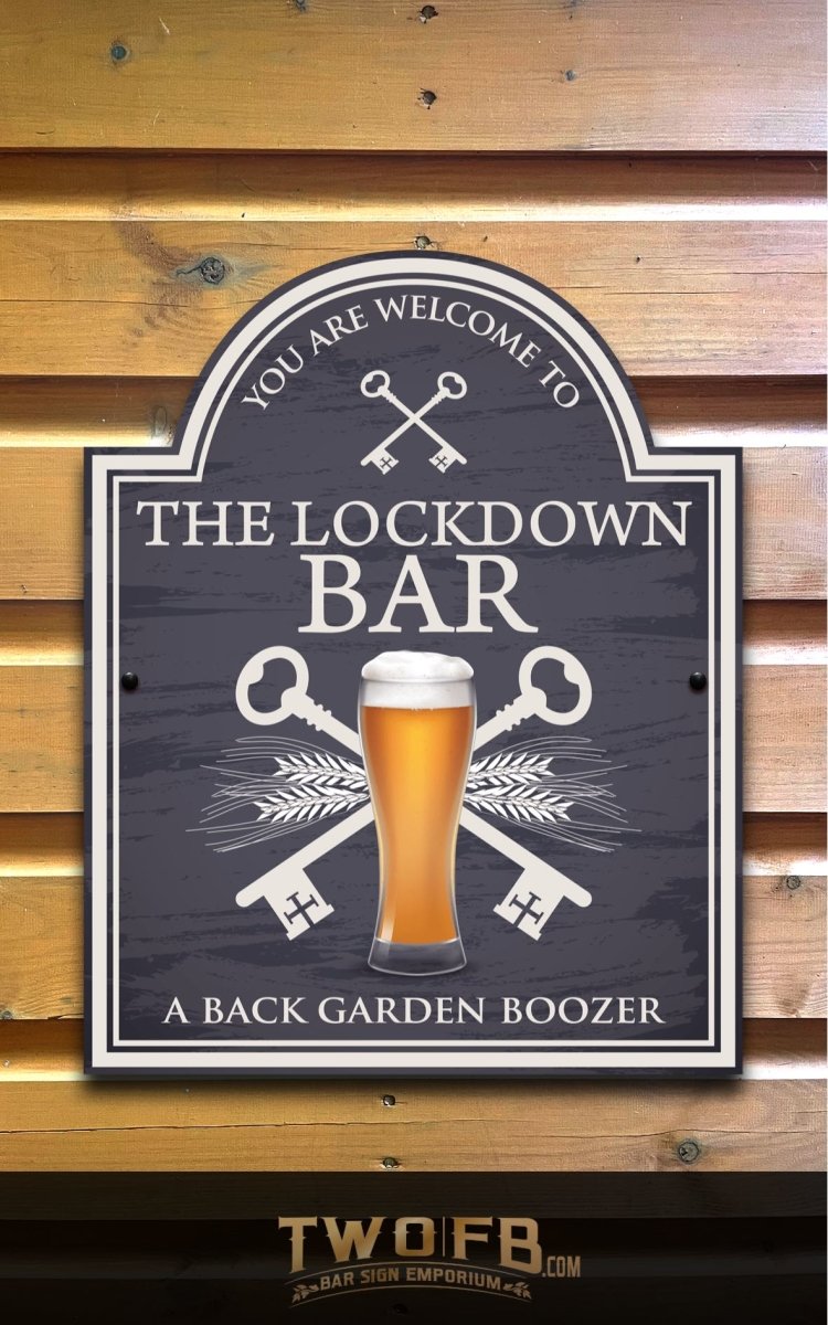 The Lock Down Bar Personalised Bar Sign Custom Signs from Twofb.com custom bar signs