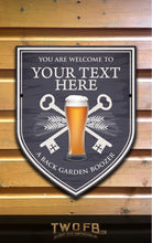 Load image into Gallery viewer, The Lock Down Bar Personalised Bar Sign Custom Signs from Twofb.com pub sign design
