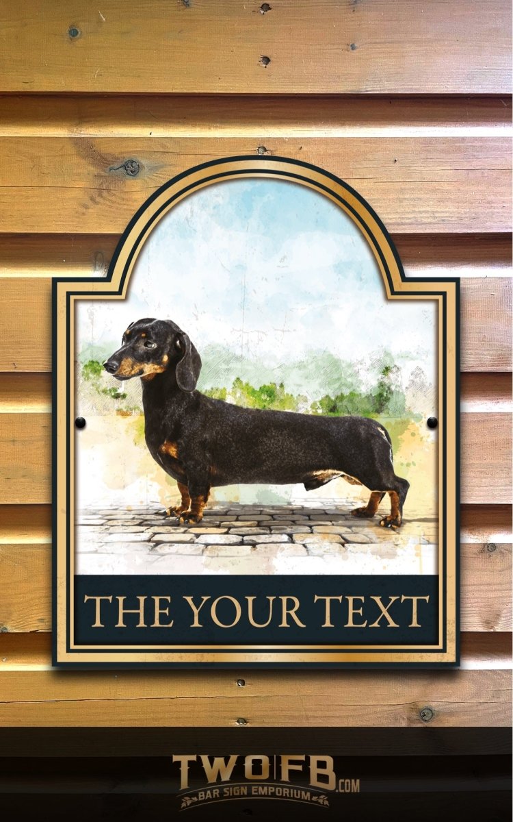 The Long Dog Personalised Bar Sign Custom Signs from Twofb.com Pub Signage