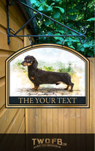Load image into Gallery viewer, The Long Dog Personalised Bar Sign Custom Signs from Twofb.com Hanging Pub Sign
