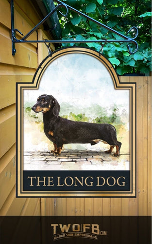 The Long Dog Personalised Bar Sign Custom Signs from Twofb.com Pub Signs