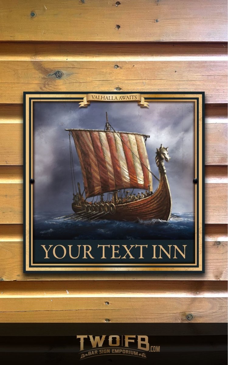 The Longship Inn Personalised Bar Sign Custom Signs from Twofb.com home bar signs