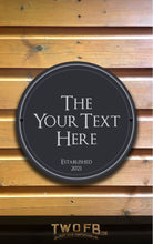 Load image into Gallery viewer, The Modern Grey Personalised Bar Sign Custom Signs from Twofb.com custom pub signs UK
