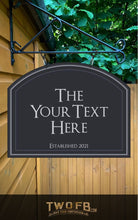 Load image into Gallery viewer, The Modern Grey Personalised Bar Sign Custom pub Signs from Twofb.com Hanging pub sign
