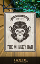 Load image into Gallery viewer, The Monkey Bar Personalised Bar Sign Custom Signs from Twofb.com signs for bars
