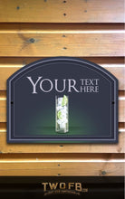 Load image into Gallery viewer, The No One Gin Bar Personalised Bar Sign Custom Signs from Twofb.com Custom Pub Signs UK
