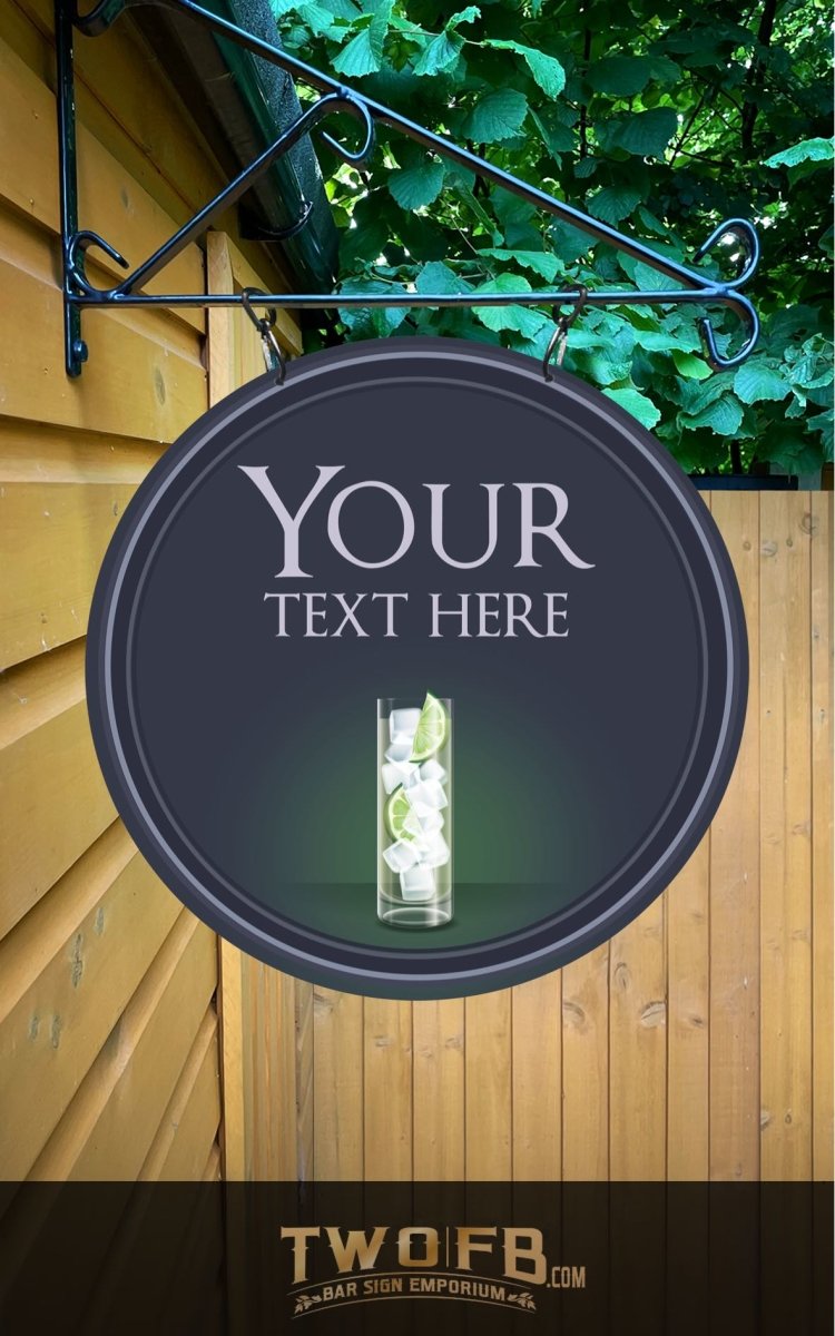 The No One Gin Bar Personalised Bar Sign Custom Signs from Twofb.com Gin  Signs