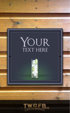 Load image into Gallery viewer, The No One Gin Bar Personalised Bar Sign Custom Signs from Twofb.com Outdoor bar signs
