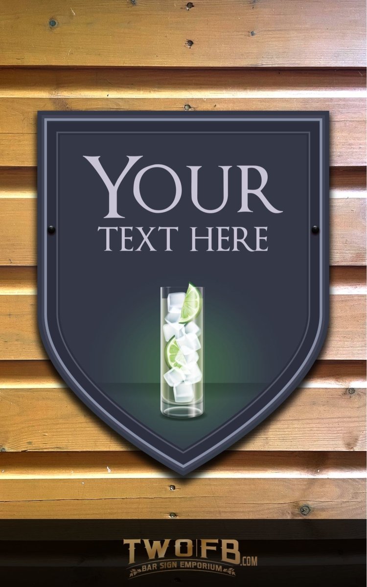 The No One Gin Bar Personalised Bar Sign Custom Signs from Twofb.com Gin Signs for bar