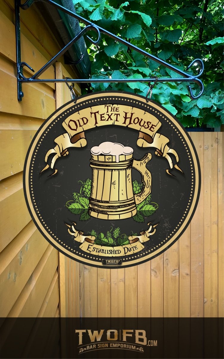 The Old Ale House Bar Signs | Personalised Pub Sign | Hanging Pub Sign ...