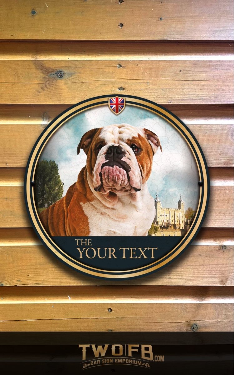Old Bull | Personalised Bar Sign | Pub Sign | Dog House – Two Fat ...