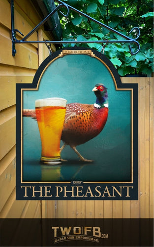 Pheasant | Bar Sign Custom Signs from Twofb.com Pub sign design | Hanging Bar sign