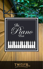 Load image into Gallery viewer, The Piano Bar Personalised Bar Sign Custom Signs from Twofb.com signs for bars
