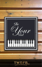 Load image into Gallery viewer, The Piano Bar Personalised Bar Sign Custom Pub Signs from Twofb.com Hanging Pub Signs
