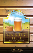 Load image into Gallery viewer, The Pie and Pint Personalised Bar Sign Custom Signs from Twofb.com Replica Bar signs
