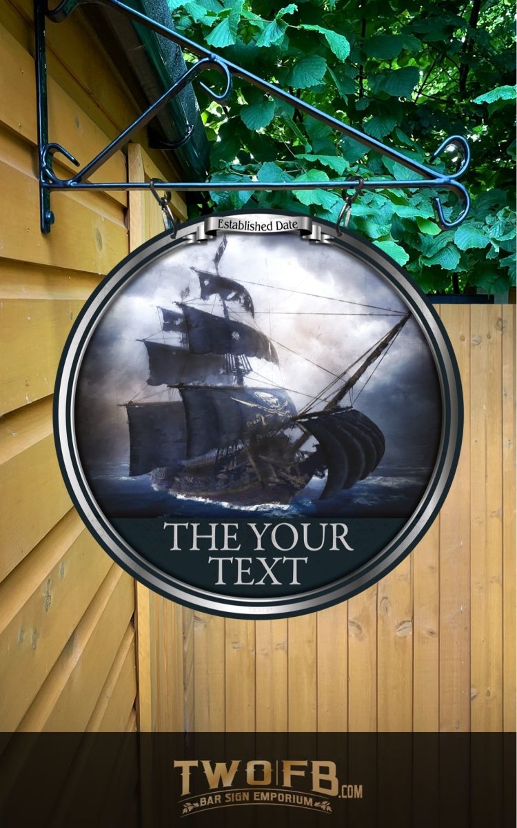 The Pirates Arms Personalised Bar Sign Custom Signs from Twofb.com Hanging pub signs