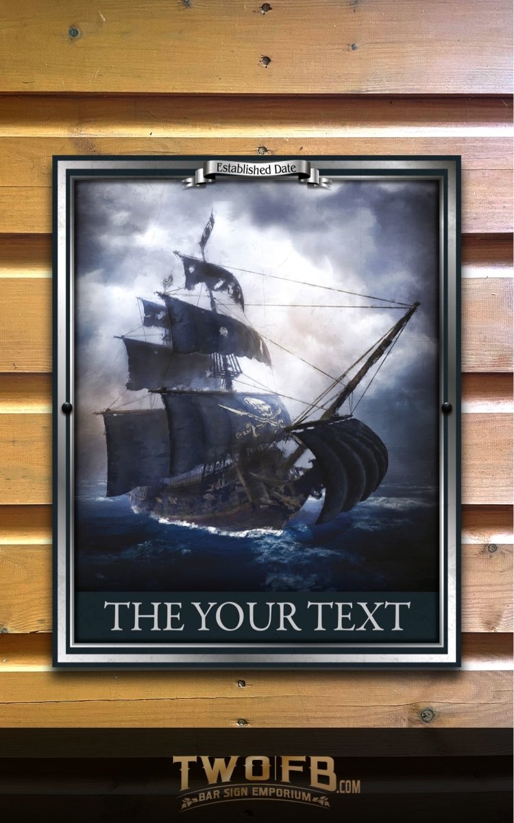 The Pirates Arms Personalised Bar Sign Custom Signs from Twofb.com Pub signs