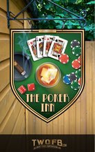Load image into Gallery viewer, The Poker Inn Personalised Bar Sign Custom Pub Signs UK from Twofb.comPub sign design
