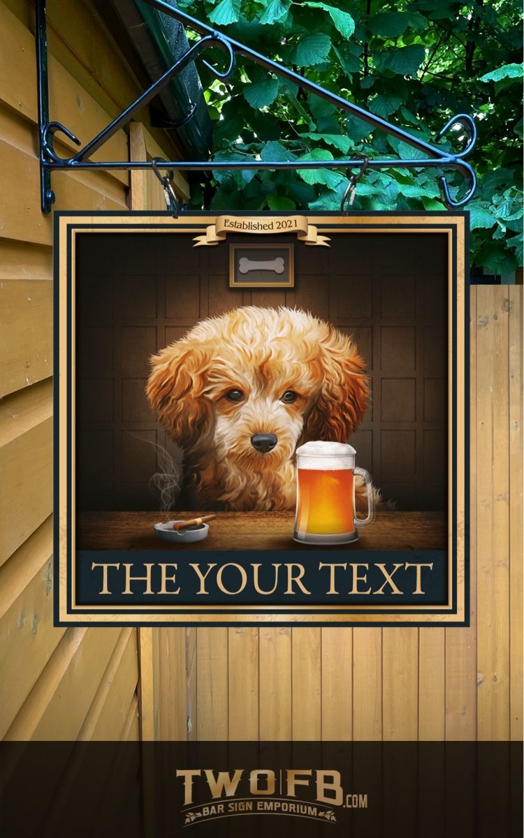 The Pooch & Pint Personalised Bar Sign Custom Signs from Twofb.com Bar Signs