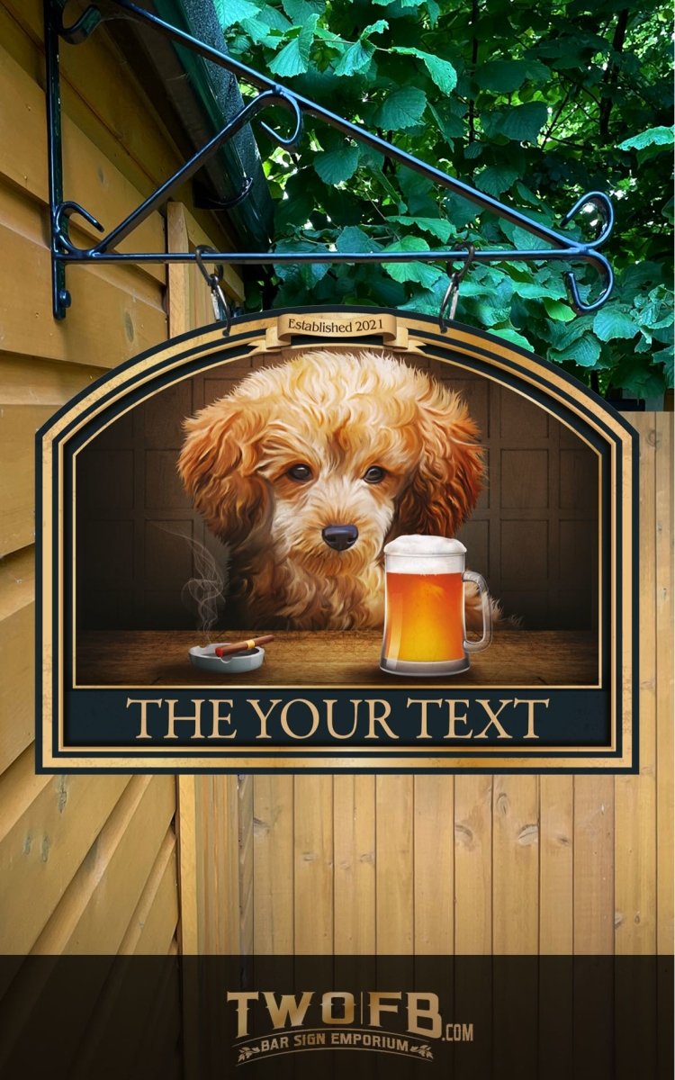 The Pooch & Pint Personalised Bar Sign Custom Signs from Twofb.com personalised bar signs