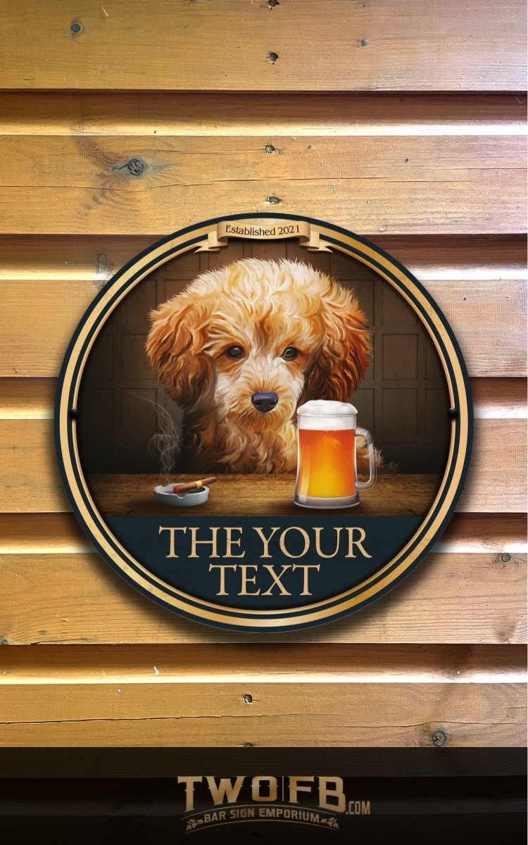 The Pooch & Pint Personalised Bar Sign Custom Signs from Twofb.com custom bar sign