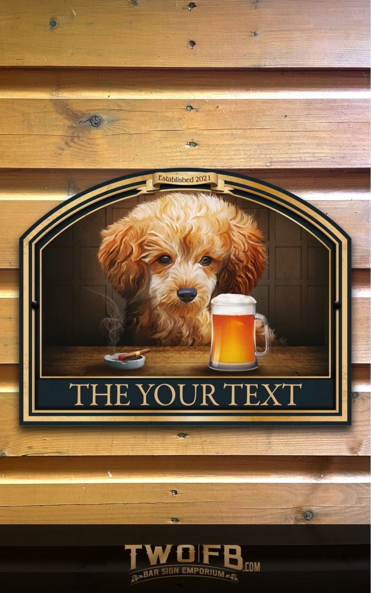 The Pooch & Pint Personalised Bar Sign Custom Signs from Twofb.com  Hanging pub signs