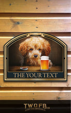 Load image into Gallery viewer, The Pooch &amp; Pint Personalised Bar Sign Custom Signs from Twofb.com  Hanging pub signs
