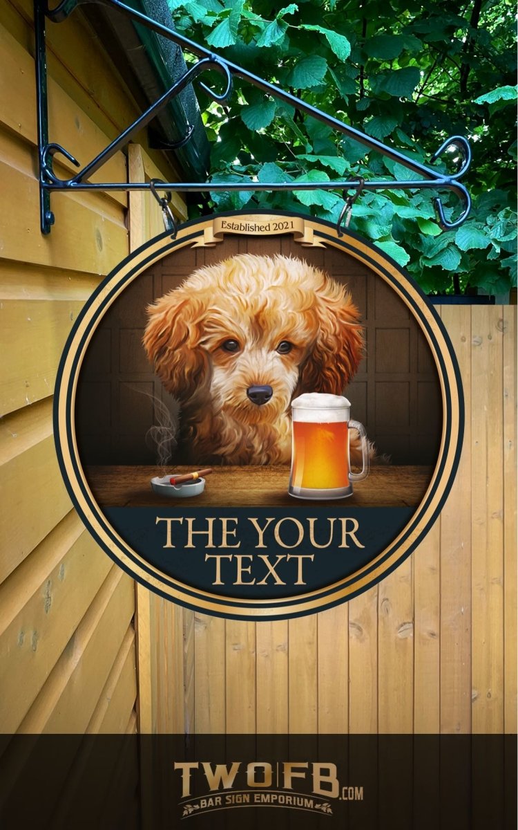 The Pooch & Pint Personalised Bar Sign Custom Signs from Twofb.com Pub Signs