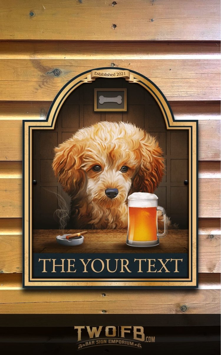 The Pooch & Pint Personalised Bar Sign Custom Signs from Twofb.com pub signage