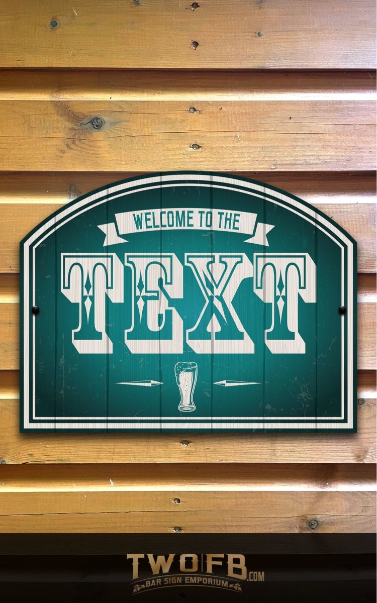 The Pub Personalised Bar Sign Custom Signs from Twofb.com Pub signs UK