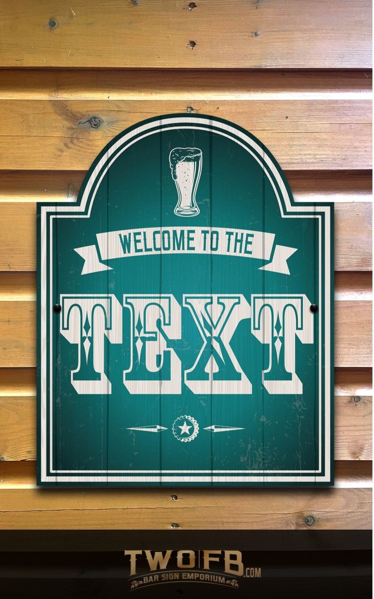 The Pub Personalised Bar Sign Custom Signs from Twofb.com Custom bar signs