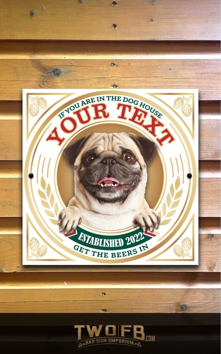 The Pug Pub Personalised Bar Sign Custom Signs from Twofb.com Outdoor personalised bar signs