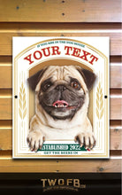 Load image into Gallery viewer, The Pug Pub Personalised Bar Sign Custom Signs from Twofb.com Sign Bar
