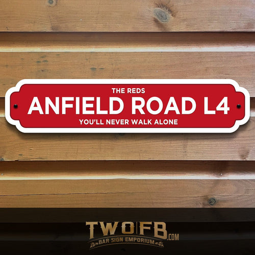 Liverpool FC | Anfield Road Sign | Vintage Road Sign