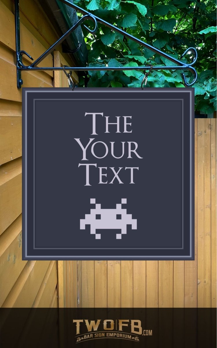 The Retro Gamer Personalised Bar Sign Custom Signs from Twofb.com Man Cave bar sign
