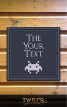 Load image into Gallery viewer, The Retro Gamer Personalised Bar Sign Custom Signs from Twofb.com hanging pub sign

